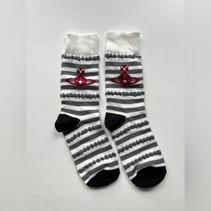 Vivienne Westwood Black and White Striped socks